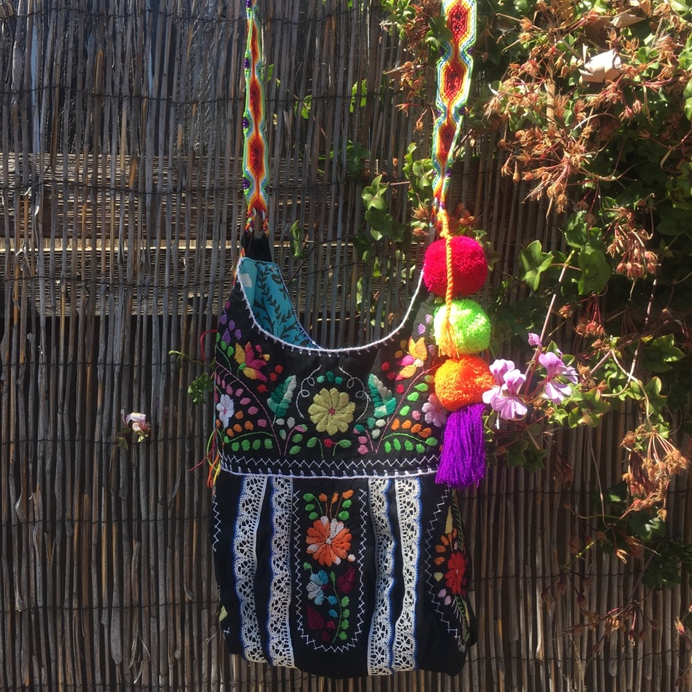 Jody crossbody handbag purses Embroidery - black